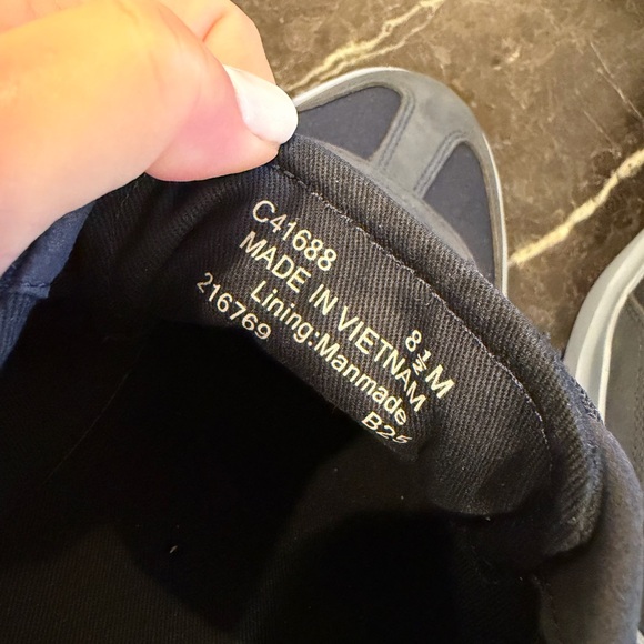 Cole Haan Gray Suede & Canvas Lace-Up Sneakers Navy - Picture 12 of 14